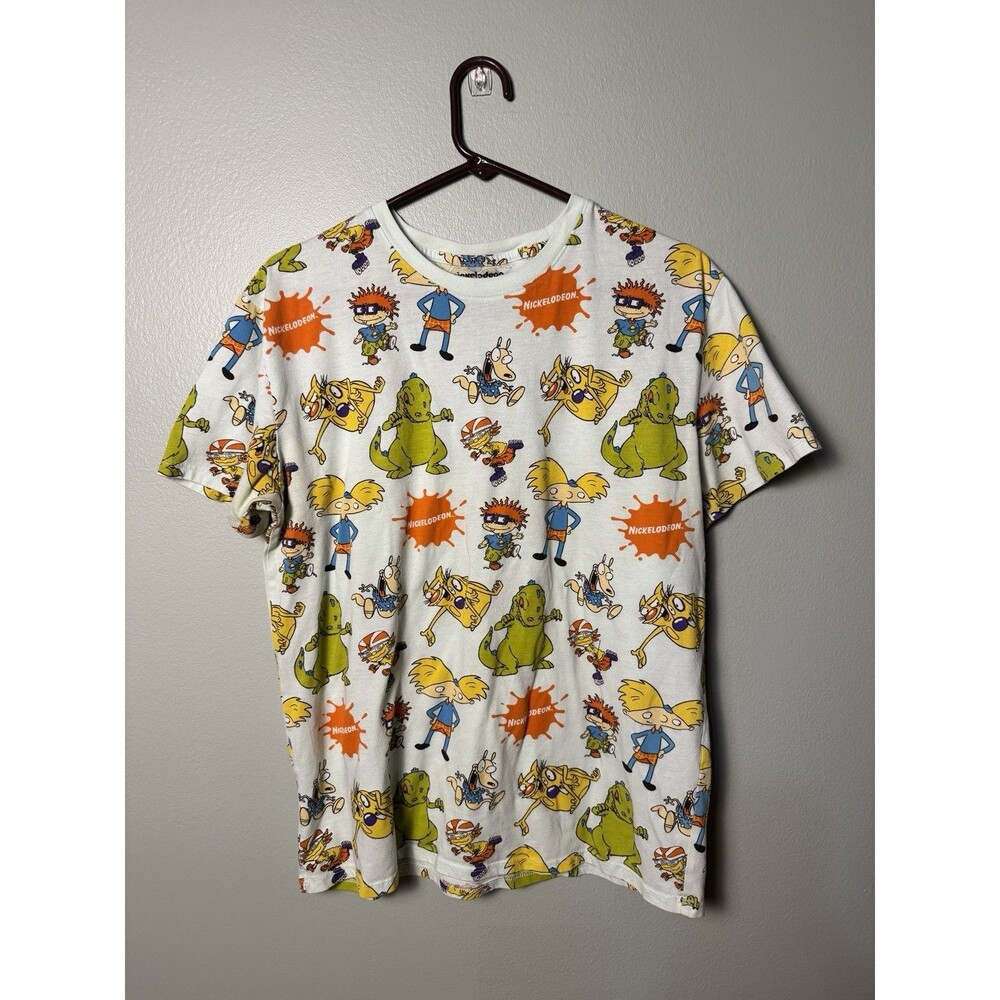 Nickelodean 90s T-Shirt - Men's L Short Sleeve Crew Neck Graphic Tee